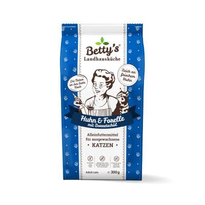 Betty's Landhausküche Betty's Landhausküche für Katzen Trockenfutter Huhn & Forelle 300g