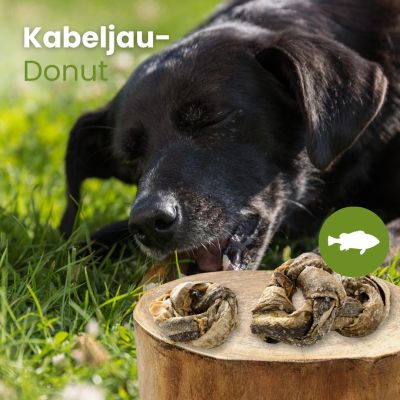Thumbnail 3: kauartikel.com Kabeljau-Donut - Hunde-Kauartikel - Hunde-Snack - Kausnack - Fisch-Leckerli