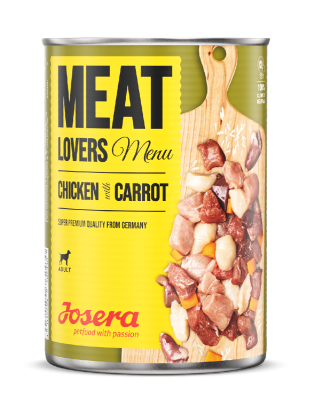 Josera Meat Lovers Menu Chicken & Carrot Nassfutter – 6x400g