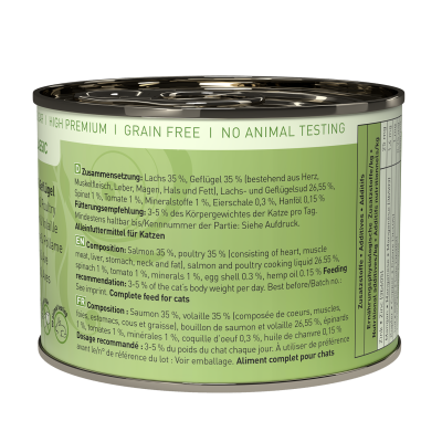 Thumbnail 1: catz finefood® catz finefood® Classic N° 5 - Lachs & Geflügel 200g