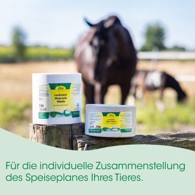 Thumbnail 2: cdVet Leckstein Meersalz Vitalis 5 kg – Natürliche Salzquelle für Pferde, Rinder, Schafe & Ziegen