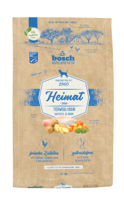 bosch Tiernahrung Heimat Junior Tierwohl-Huhn – getreidefrei Trockenfutter – 12kg