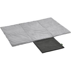 HUNTER Kissen und Hundedecke 2in1 Rockford XL (120 x 80 cm), anthrazit/hellgrau