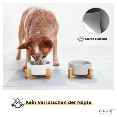 Thumbnail 6: PIUPET Napfunterlage für Katze & Hund I 60x40cm I Wasserdicht I Silikon Unterlage