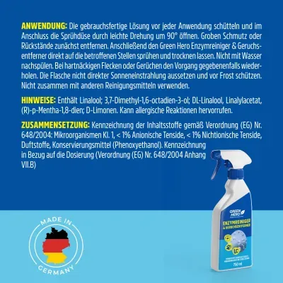 Thumbnail 2: Greenhero GreenHero Enzymreiniger gegen Katzenurin & Geruchsentferner, 750ml
