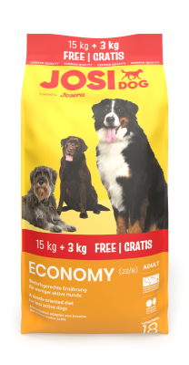 JosiDog JosiDog Economy 18 kg Alleinfuttermittel für Hunde aller Rassen 15+3 kg