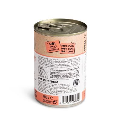Thumbnail 2: Dogs'n Tiger Adult Premium Hundefutter, Nassfutter, Getreidefrei, Gaumenfreude, Geflügel & Süßkartoffel, 6x 400g