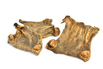 Thumbnail 3: Kaureks Natur Hundeleckerlies Rinderhautplatten 1000g (dunkel) - Hunde-Kauartikel - Hunde-Snack - Kausnack - Leckerli