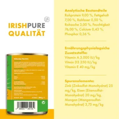 Thumbnail 1: Irish Pure Irisches Huhn mit Gemüse & Kelp-Alge Nassfutter