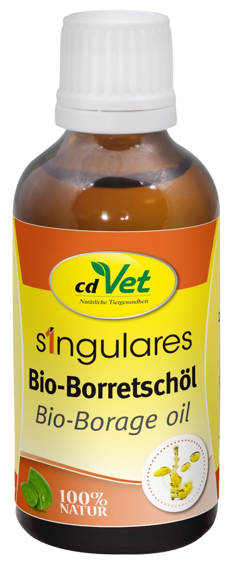cdVet Singulares Bio-Borretschöl 50 ml - für Hunde & Katzen