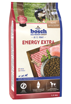 Thumbnail 1: bosch Tiernahrung HPC Energy Extra Hundefutter – für aktive Hunde – 1kg