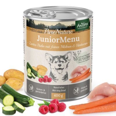 Thumbnail 4: AniForte Nassfutter JuniorMenue – "Zartes Huhn mit Möhrchen"