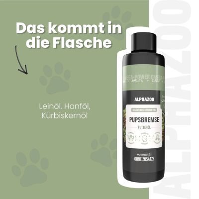 Thumbnail 5: ALPHAZOO Pupsbremse Futteröl für Hunde