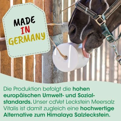Thumbnail 4: cdVet Leckstein Meersalz Vitalis 5 kg – Natürliche Salzquelle für Pferde, Rinder, Schafe & Ziegen