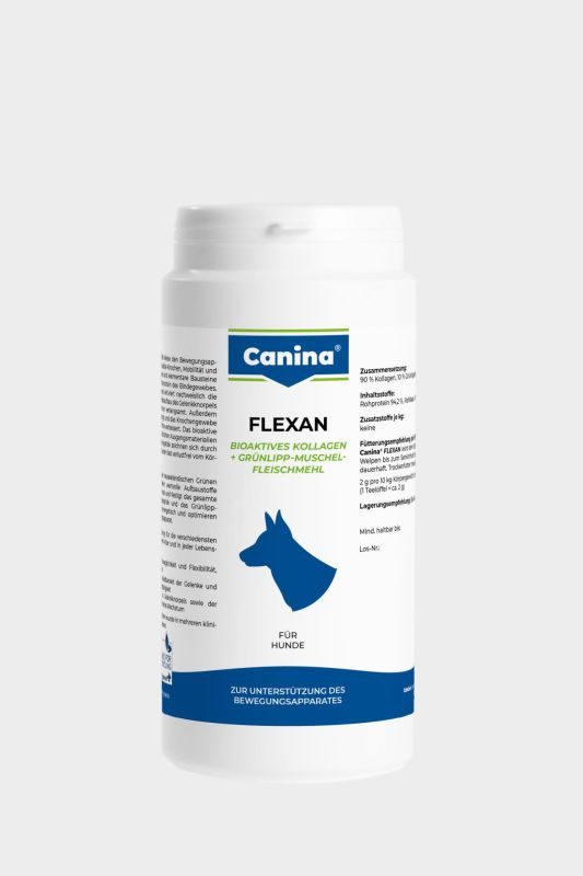 Canina Flexan Ergänzungsfutter für Gelenke & Knochen von Hunden 150 g