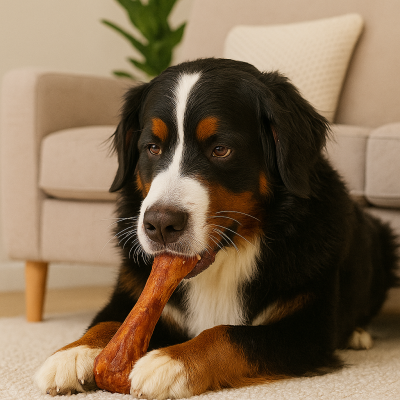 Thumbnail 7: 123… Hund dabei! Luftgetrocknete Schinkenknochen für Hunde - 4 Stück - Natürlicher Kausnack, Langanhaltende Beschäftigung, Reich an Protein & Mineralstoffen
