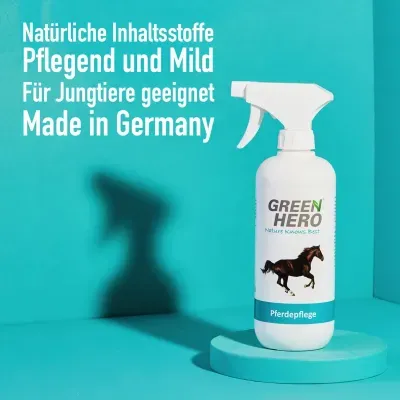 Thumbnail 4: Greenhero Pferdepflege pflegt die Haut bei Juckreiz, Milben und Ekzemen