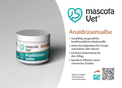 Thumbnail 3: mascota vet Analdrüsensalbe für Hunde & Katzen, natürliche Pflegesalbe bei verstopften Analdrüsen, 30 ml