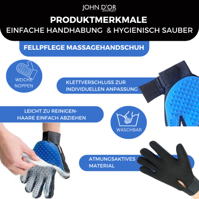 Thumbnail 2: John D‘or Leichte Kämmbarkeit, Entfilzung & biologische Geruchsneutralisierung für gesundes Fell, mit Arganöl & Vitaminkomplex