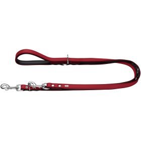 HUNTER Verstellbare Führleine Basic 13/200, rot/schwarz