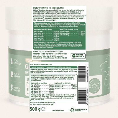 Thumbnail 3: AniForte BARF-Line Gemahlene Knochen vom Rind 500 g