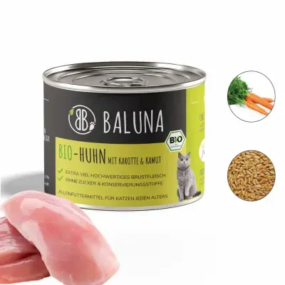Baluna Bio-Huhn mit Karotte & Kamut 200g