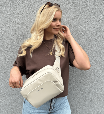 Thumbnail 4: Fluffy Dog Daily Crossbody Bag – vegane Gassitasche mit Fächern, Kotbeutelspender & verstellbarem Gurt