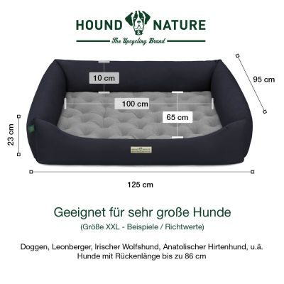 Thumbnail 5: HOUND&NATURE Öko-Hundebett ZUERICH Dunkelblau XXL