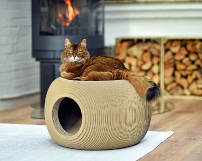 Thumbnail 3: cat-on BILLE, runder Katzenkorb mit Katzenhöhle
