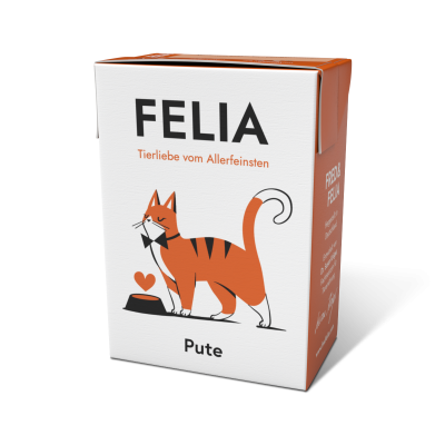 FRED & FELIA FELIA Katzennassfutter Pute 10x 190g