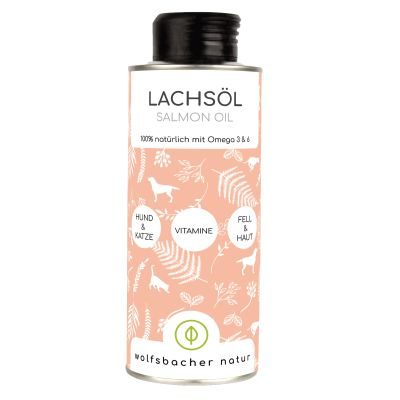 Wolfsbacher Natur Natürliches Lachsöl für Hunde & Katzen 250ml