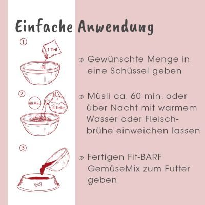 Thumbnail 6: Fit-BARF® GemüseMix 450 g – Gemüsemüsli als natürliche Ergänzung zu Frisch- oder Dosenfleisch