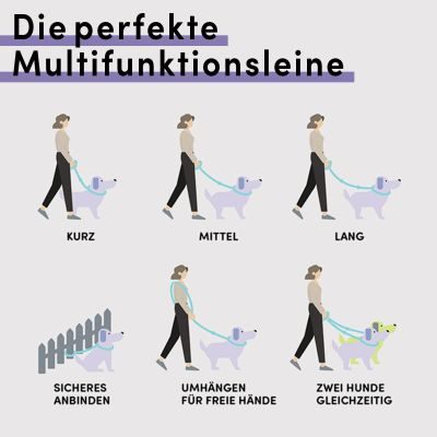 Thumbnail 3: STUCH Multifunktionsleine gepolstert - Hellblau - L