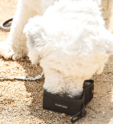 Thumbnail 3: Fluffy Dog Faltbarer Hundenapf – 700 ml, wasserdicht & vegan, mit Karabiner für unterwegs