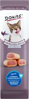Thumbnail 3: Dokas Hühnchen-Rolle mit Thunfisch weiche Katzenleckerlis 32x 10g Multipack