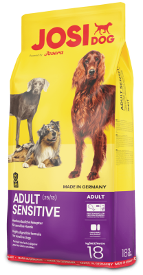 JosiDog Adult Sensitive –leicht verdauliches Hundefutter – 5x900g