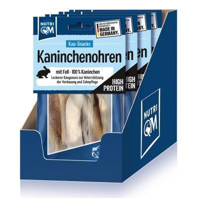 Thumbnail 2: NutriQM Naturals Kaninchenohren 4 x 40g