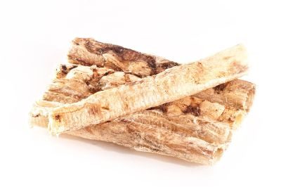 mascota vital Straußen-Strossen - 100% Strauß, schonend getrocknet - für ernährungssensible Hunde geeignet - für Allergiker geeignet