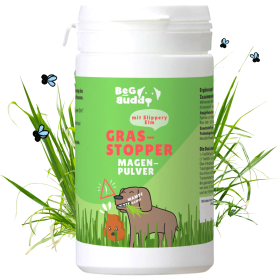 BeG Buddy Gras-Stopper Magen-Pulver, bei Fressen von Gras und Kot für Hunde, 150 g