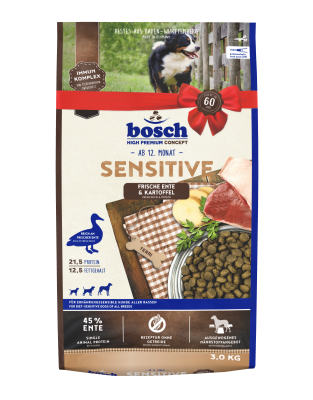 Bild 1 von 1: bosch Tiernahrung HPC Sensitive Ente & Kartoffel – Für sensible Hunde – 3kg