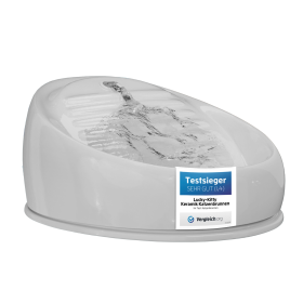 Lucky-Kitty Katzenbrunnen Keramik (Grau)