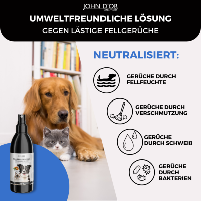 Thumbnail 4: John D‘or Leichte Kämmbarkeit, Entfilzung & biologische Geruchsneutralisierung für gesundes Fell mit Arganöl & Vitaminkomplex