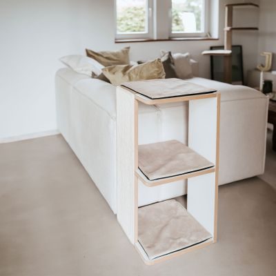 Thumbnail 2: stylecats® Kratzturm Tumba 3 Liegeflächen (M) 81 cm, weiß/grau/grau