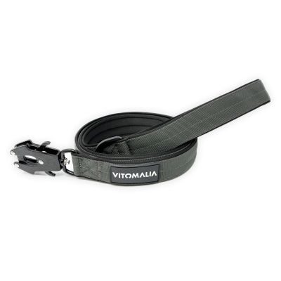 Thumbnail 2: Vitomalia Extreme EditionTaktische Führleine mit Froschkarabiner aus Hartaluminium Anthrazit