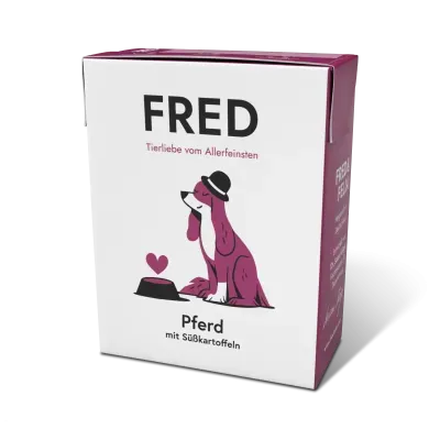 Thumbnail 1: FRED & FELIA FRED Hundenassfutter hypoallergen Pferd mit Süßkartoffel 10x 190g