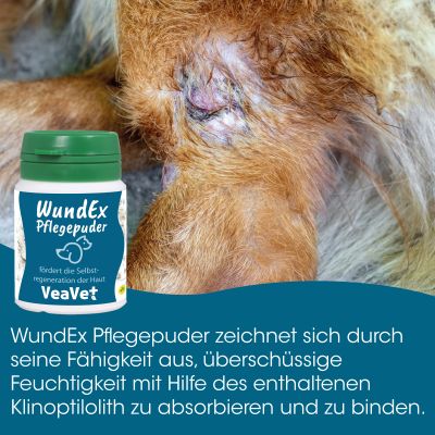 Thumbnail 3: cdVet VeaVet WundEx Pflegepuder 15 g – Natürliche Hautpflege für Tiere bei feuchten Hautstellen