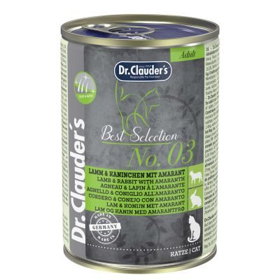 Dr.Clauder´s Best Selection No3 Lamm & Kaninchen mit Amaranth 400g