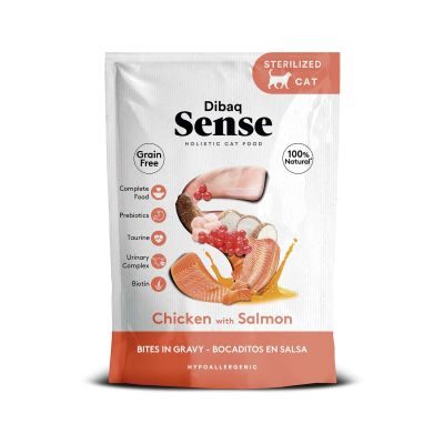 Dibaq Sense Katzen Happen in Soße Huhn mit Lachs 100g