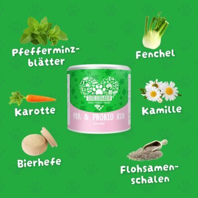 Thumbnail 3: Tierliebhaber Prä & Probio Kur für Hunde - Natürliche Darmpflege mit Prä- & Probiotika