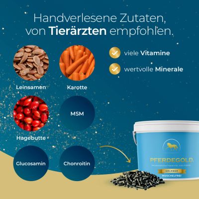 Thumbnail 4: Pferdegold Gelenke Muschelfrei Eimer 1.5kg
